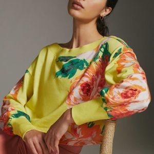 Daily Practice Floral Crop Sweatshirt